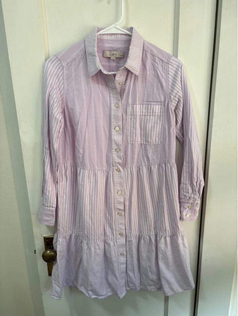 100% cotton Loft dress. US size XS petite
